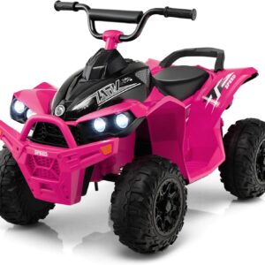 ATV Eléctrico COSTWAY 12V para Niños Rosa