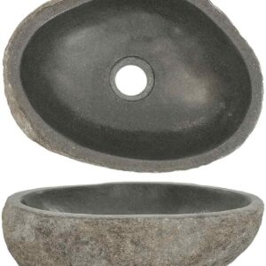 Lavabo ovalado de piedra natural Refined – Diseño elegante y funcional