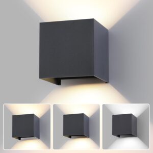FUPE LED 15W Aplique Pared Exterior IP65 3 Colores Ajustable