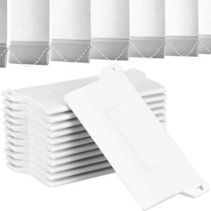 12 Placas inferiores de plástico 4.05x1.96" para persianas verticales