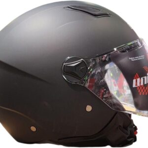Casco Jet Unik Vertex Negro Mate Talla XL