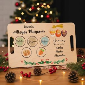 Bandeja Reyes Magos personalizada 38x23 cm | SAQUITOMAGICO