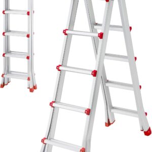 Escalera plegable aluminio HER PRO 5,10 m - 150 kg EN131