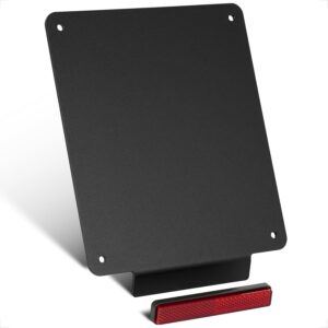 Soporte aluminio para matrícula moto 180x200mm