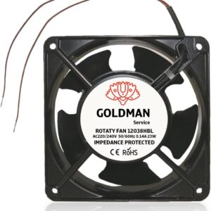 Ventilador axial GOLDMAN SERVICE 120x120 mm alta temperatura
