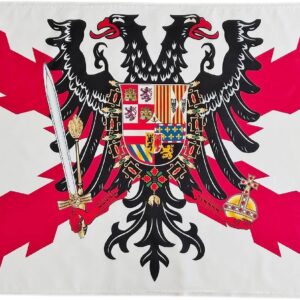 Bandera de la Cruz de Borgoña con Águila Bicéfala 150x90 cm