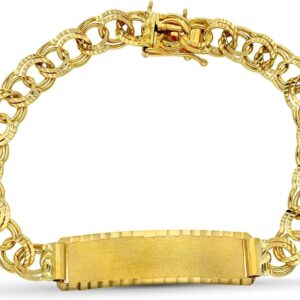 Esclava oro 18K hombre 21 cm - Diseño húngaro 7 mm