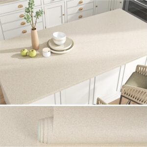 VEELIKE Papel pintado granito beige mate 40x300 cm