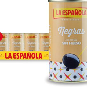 Aceitunas Negras La Española sin hueso - Pack 12 latas de 150 g