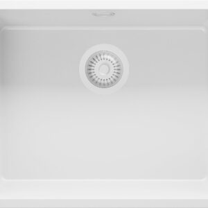 Fregadero bajo encimera Venecia Easy S068, 56x44cm - Todo blanco