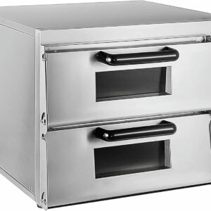 Horno eléctrico de pizza profesional, acero inoxidable