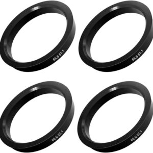 Juego 4 anillos centradores 66,6-57,1 mm para Volkswagen y Audi