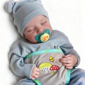 BABESIDE Reborn niño 43 cm, muñeca realista de vinilo