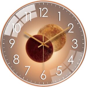 Reloj pared Venus Oro 30 cm silencioso y moderno