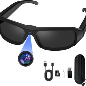 Gafas con cámara espía 1080P HD, camuflada y resistente