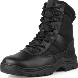 Botas tácticas QUNLON hombre para policía, moto y senderismo