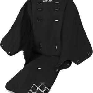 Asiento Maclaren Techno XT, reemplazable y lavable, Negro/Plateado