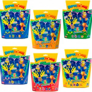 SuperThings Pack 6 Figuras Neon Power (4+2 Exoesqueletos)