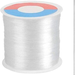 Hilo Nylon Transparente 500m 0.3mm con Aguja para Manualidades