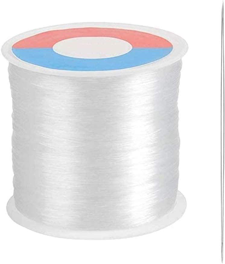 Hilo Nylon Transparente 500m 0.3mm con Aguja para Manualidades