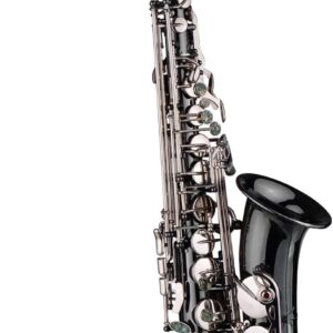 Saxofón Alto Btuty Eb Niquelado Negro con Estuche y Accesorios