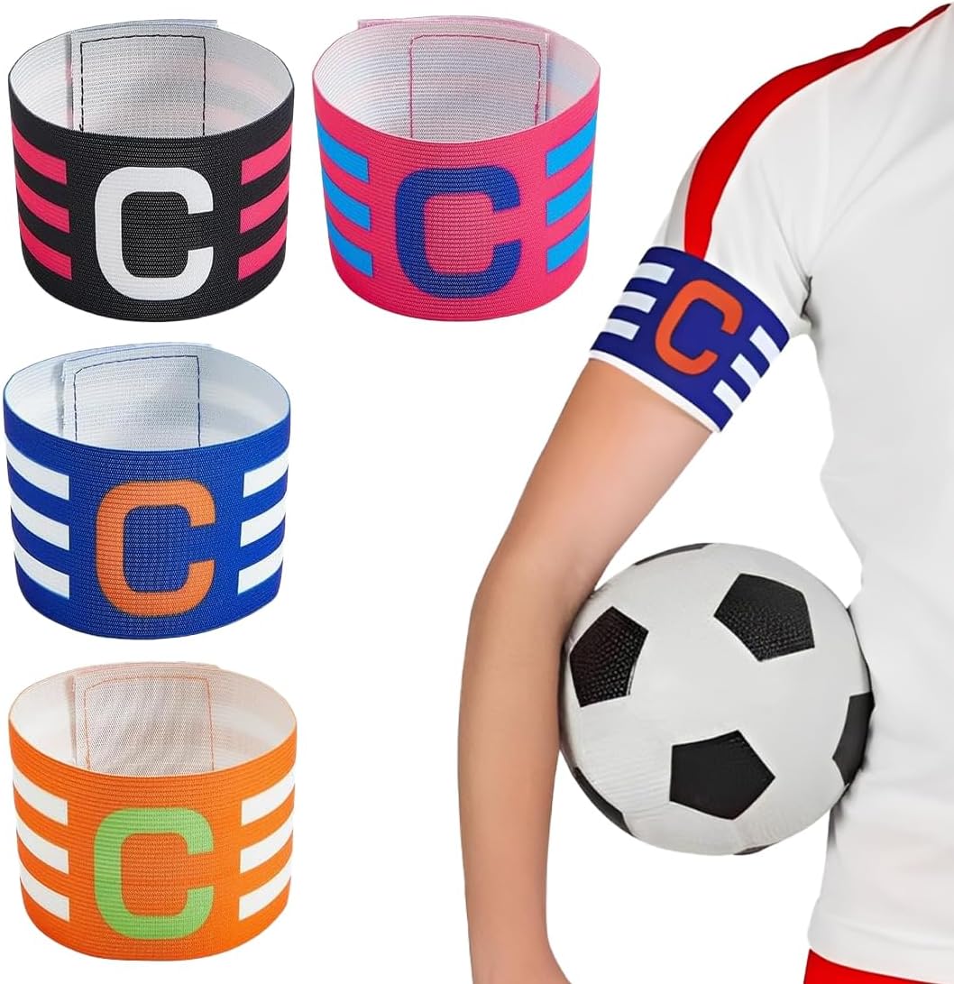 Brazaletes de capitán 4 uds. ajustables y personalizables