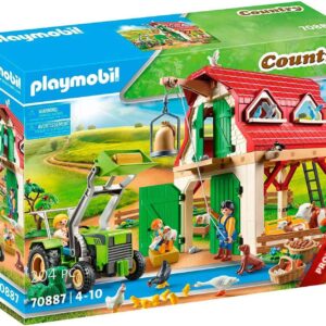PLAYMOBIL Granja con Animales 70887 – Juguete 4+ años