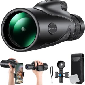 Monocular K&F 8-32X50 HD con trípode y adaptador para móvil