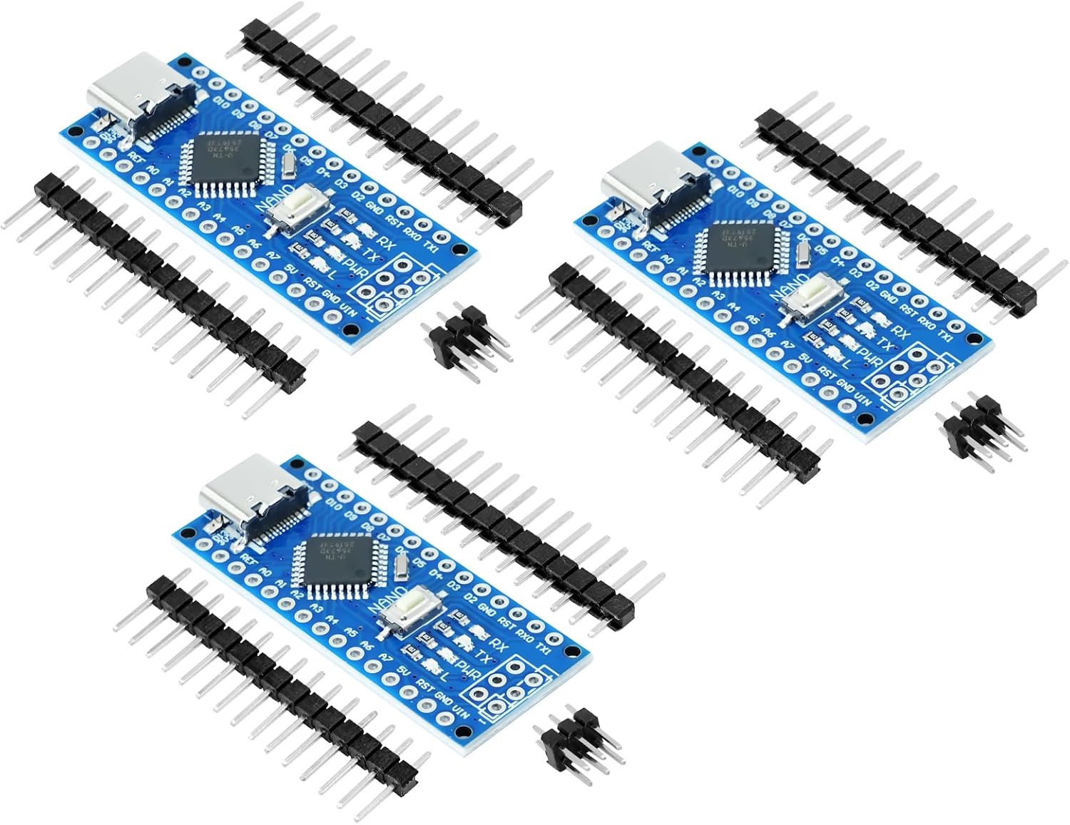 Placa Arduino Nano RUIZHI Nano-V3 (3 uds) - CH340C, Type-C