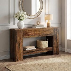 Mesa consola rústica 140 cm Lailang marrón