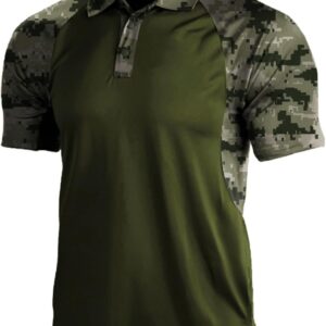 Polo táctico de camuflaje para hombre, transpirable y resistente