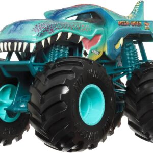 Hot Wheels Monster Trucks Mega WREX 1:24 - Camión metálico gigante