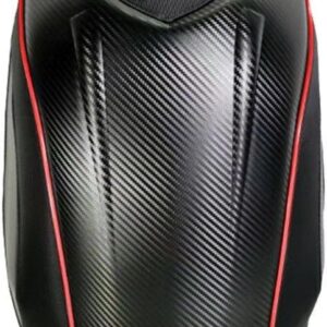 Mochila moto 30-48L fibra carbono con casco