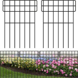 SWAWIS Vallas jardín exterior 12 uds. 42x31 cm | Cercado decorativo
