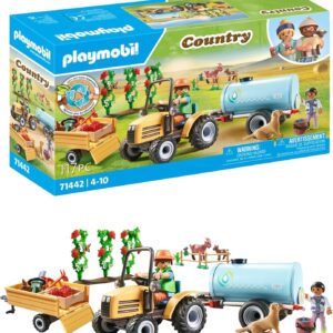 PLAYMOBIL Country 71442 Tractor con remolque y cisterna