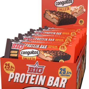 BIG MAX PROTEIN Barritas Conguitos Dark Galleta - 25g Proteína - Pack 15x60g