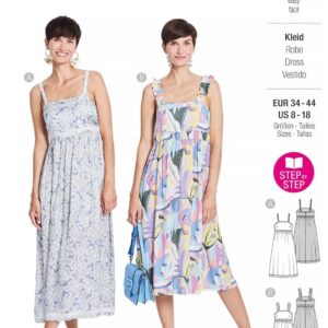 Patrón BurdaStyle 5821: Vestido veraniego con volantes
