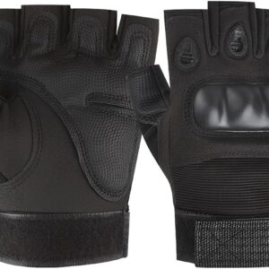 Guantes Amexo Cycling Medio Dedo, Transpirables y Antideslizantes