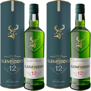 Glenfiddich 12 años (2 x 70cl) Whisky escocés de malta