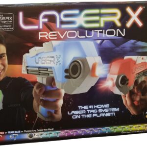 Laser X Revolution Double Blasters - Elige tu Color y Dispara hasta 90 m
