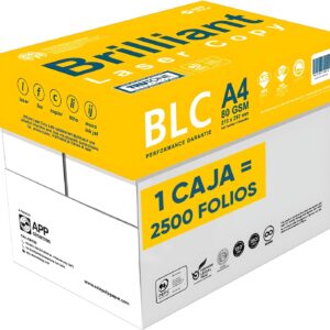 Folios A4 80g 500 hojas (5 paquetes) - Papel impresora multifunción