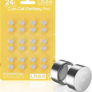 POWEROWL Pila LR44 24 uds. Alcalina 1.5V - Larga duración