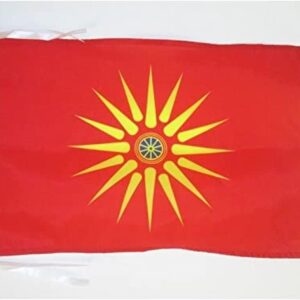 Bandera étnica de Macedonia AZ FLAG 45x30 cm con cordeles