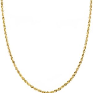 Cordón cadena oro 18K salomónico 60 cm 2 mm