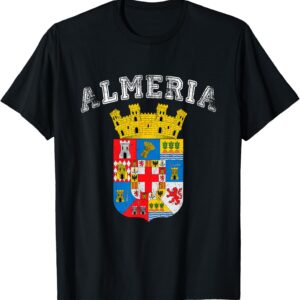 Camiseta Escudo Almería diseño vintage moderno