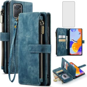 Funda Asuwish para Xiaomi Redmi Note 11 Pro/12 Pro 4G + protector pantalla azul