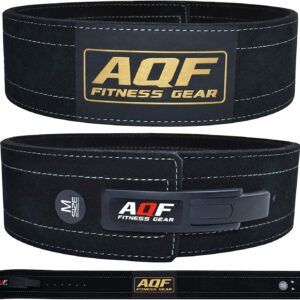Cinturón lumbar AQF Powerlifting, 4" de ancho y 10mm de grosor