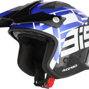 Casco Jet Aria Graphic Acerbis NEGRO/AZUL Talla M