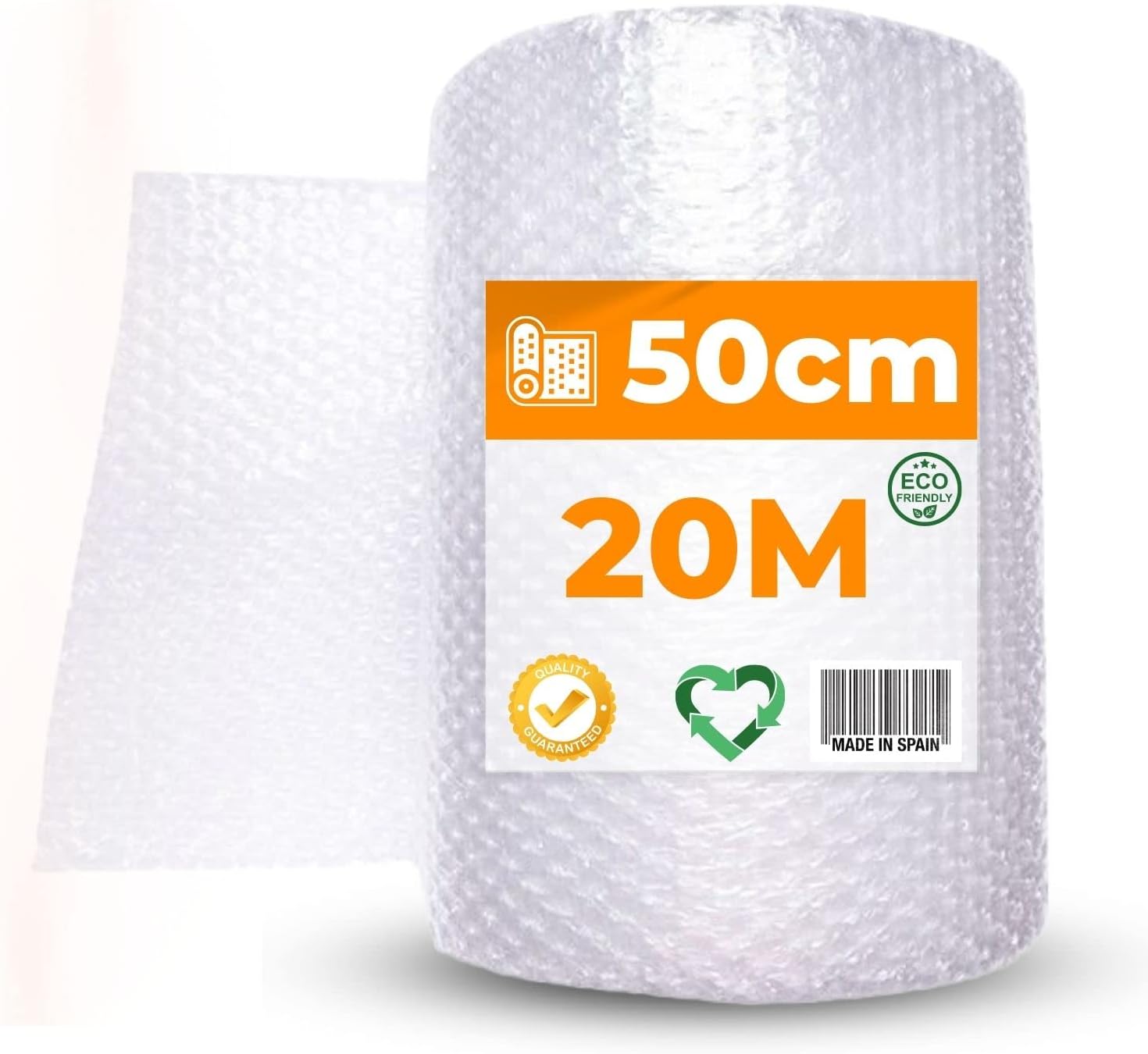 Rollo Burbujas 20m x 50cm (20CM) - Embalaje Protector 100% Reciclable | Nanoko