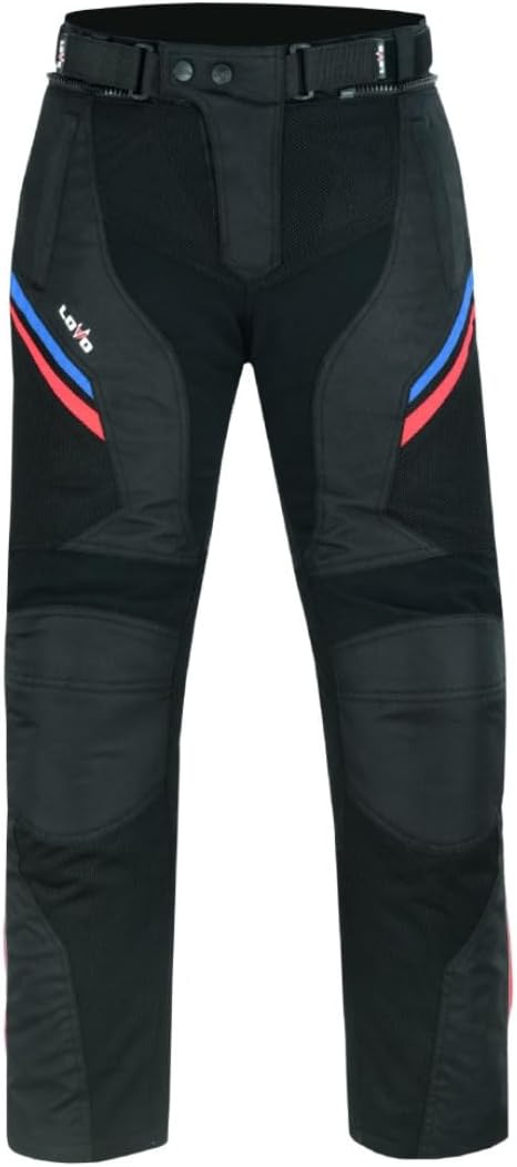 Pantalones moto verano LOVO, transpirables y con protección